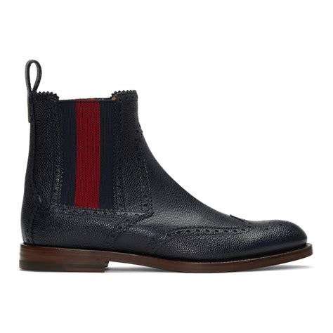 gucci blue boots|navy blue gucci boots men.